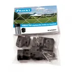 pletivo  příchytka PVC napínacího drátu vč.šroubu, 10ks/bal, černá